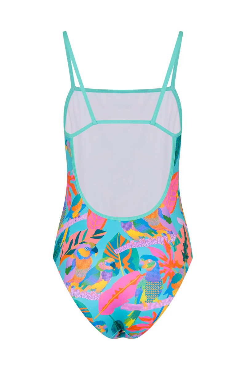 Thin Strap Racer in Techno Parrots - Image 6