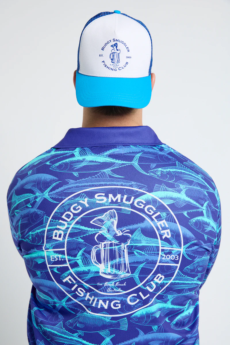 Trucker Hat with Budgy Fishing Club - Image 2