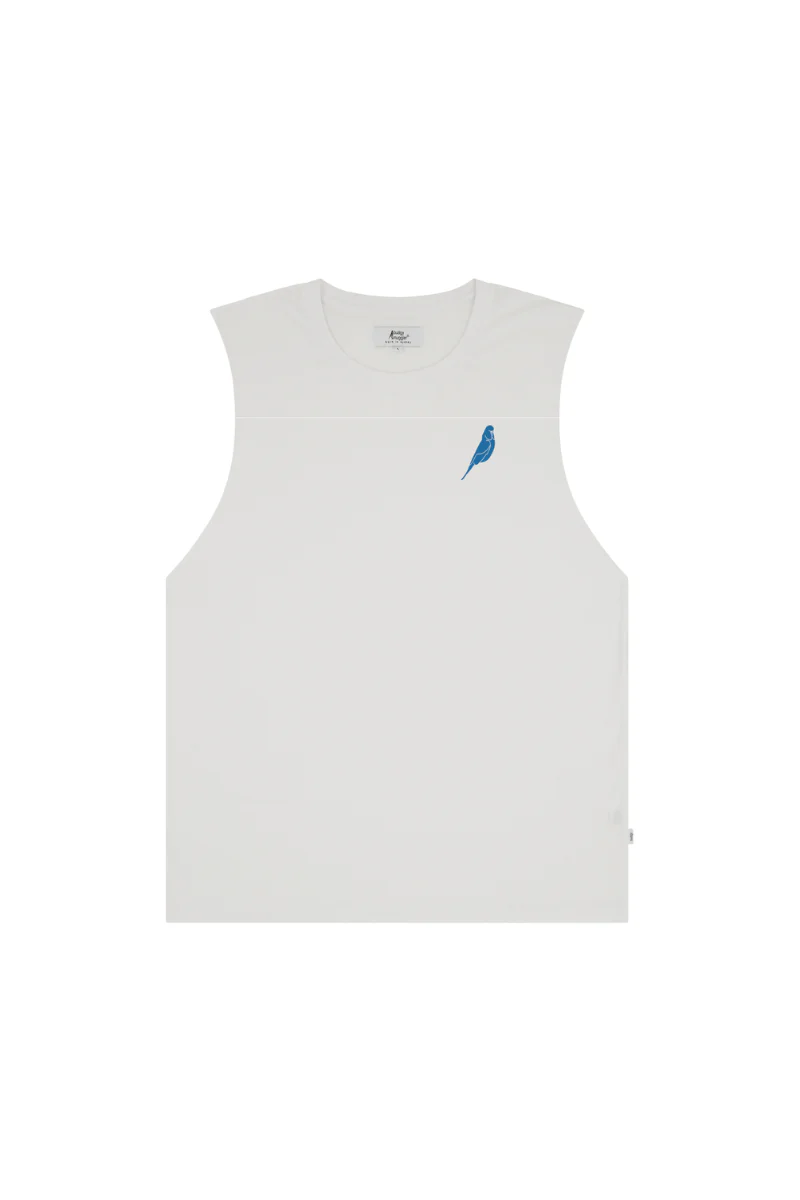 White Singlet with Budgy Arch - Image 4