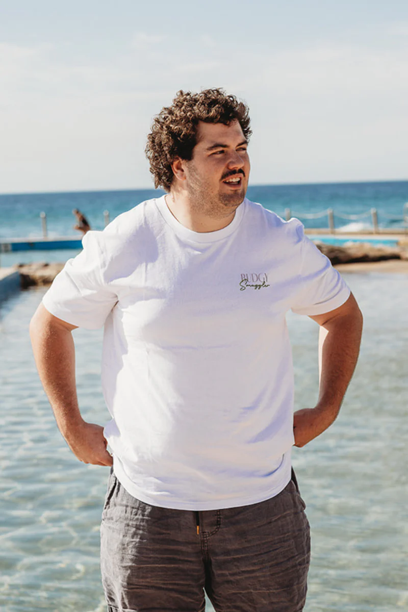 White Tee with Kangaroo Jetski - Image 5