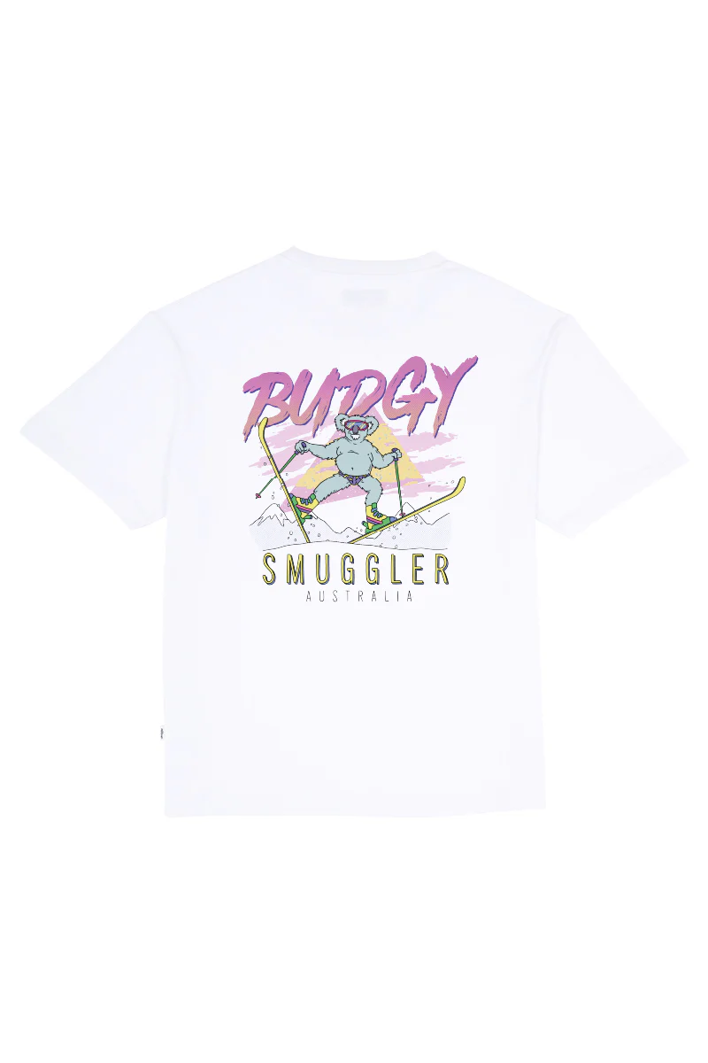 White Tee with Koala Ski - Image 3