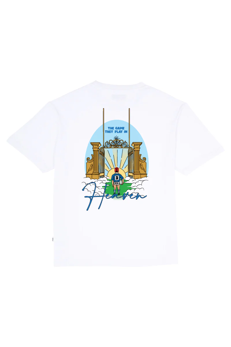 White Tee with Game Played in Heaven - Image 3