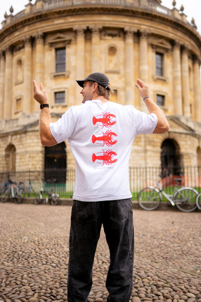 White Tee with Lobster - Image 3