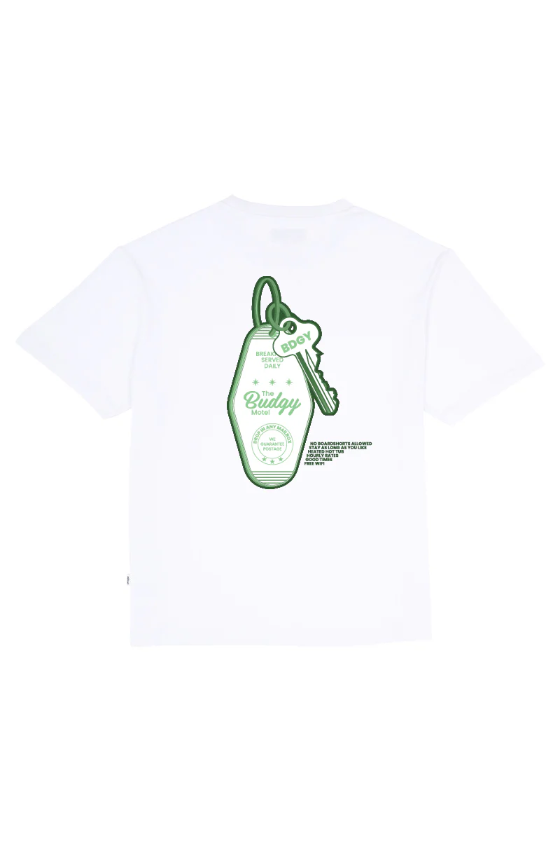 White Tee with Motel Key - Image 4