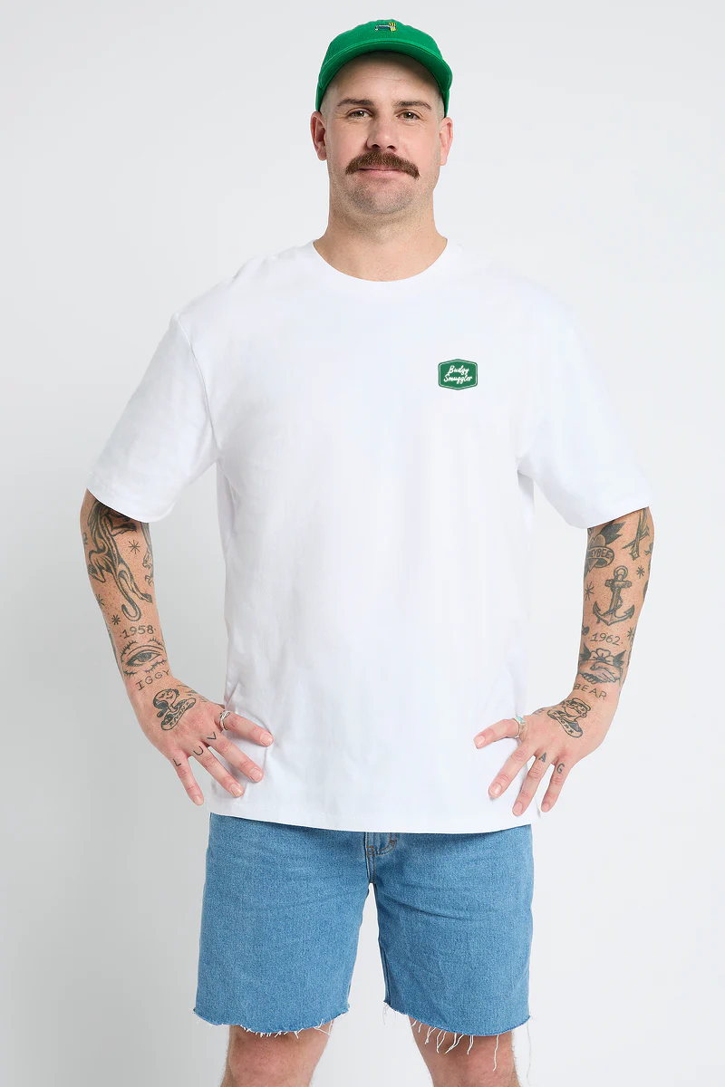 White Tee with Pasta Shop - Image 4