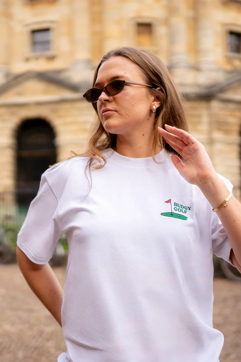 White Tee with Pizza and Putt - Image 2