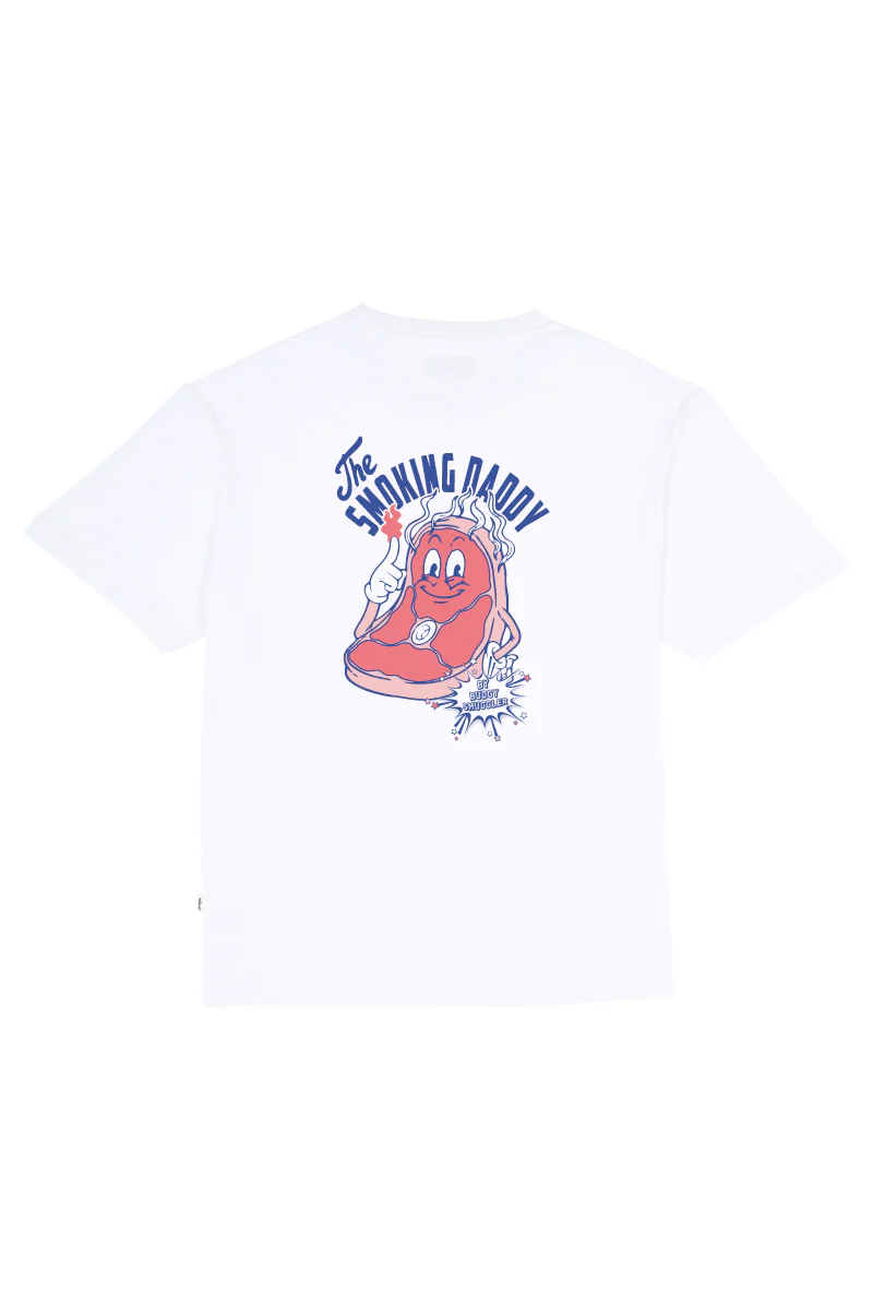 White Tee with Smoking Daddy - Image 6
