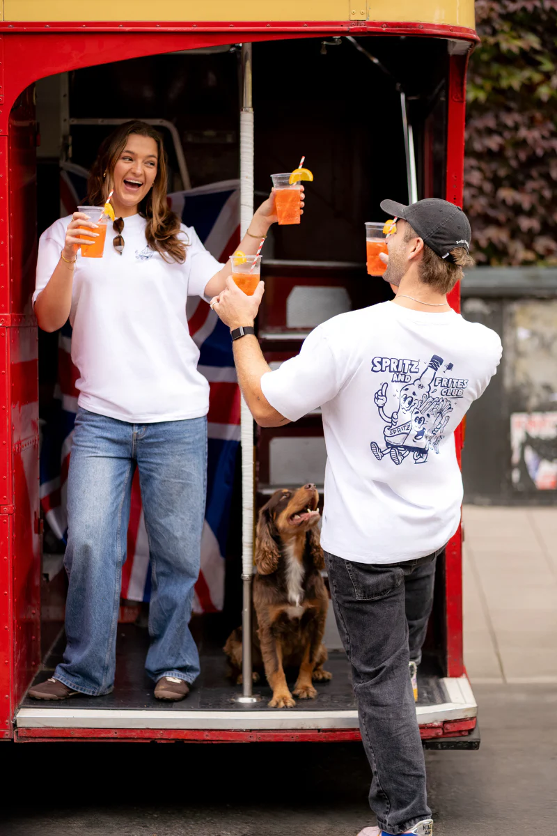 White Tee with Sprites and Frites - Image 3