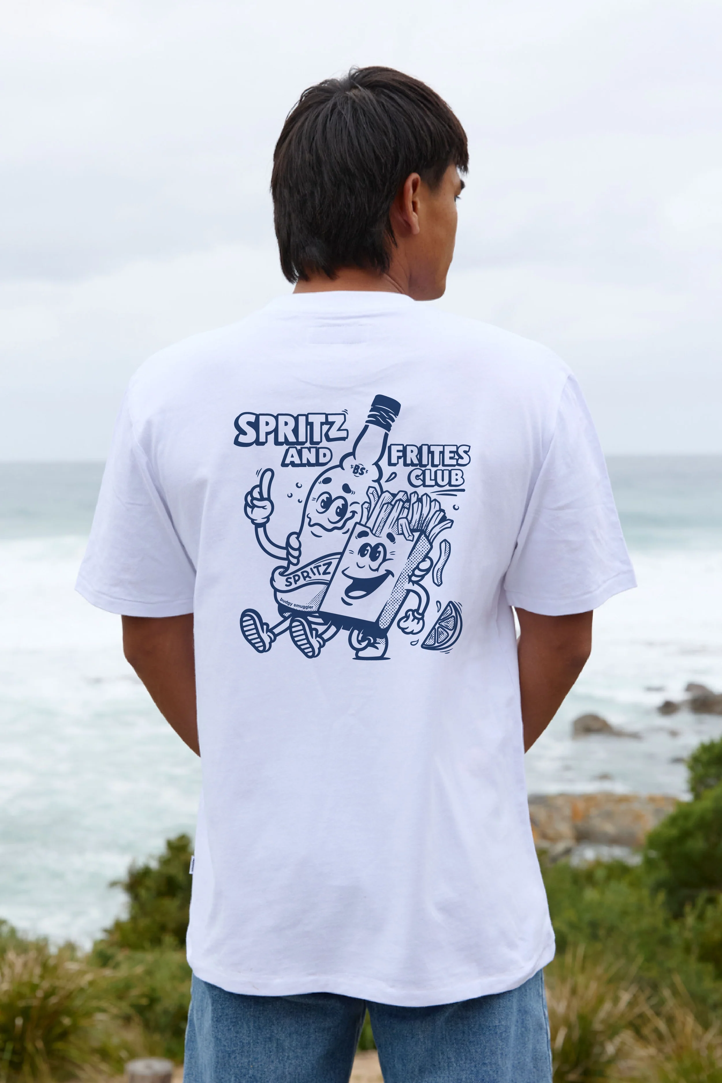 White Tee with Sprites and Frites - Image 4