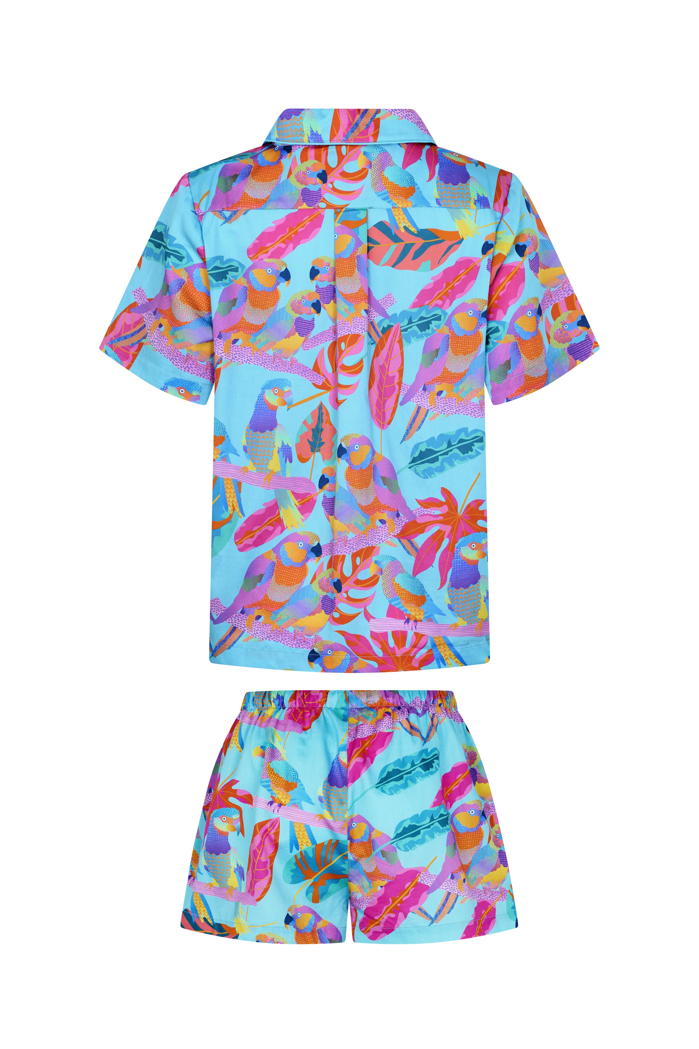 Women's Pyjama Set in Techno Parrots - Image 5