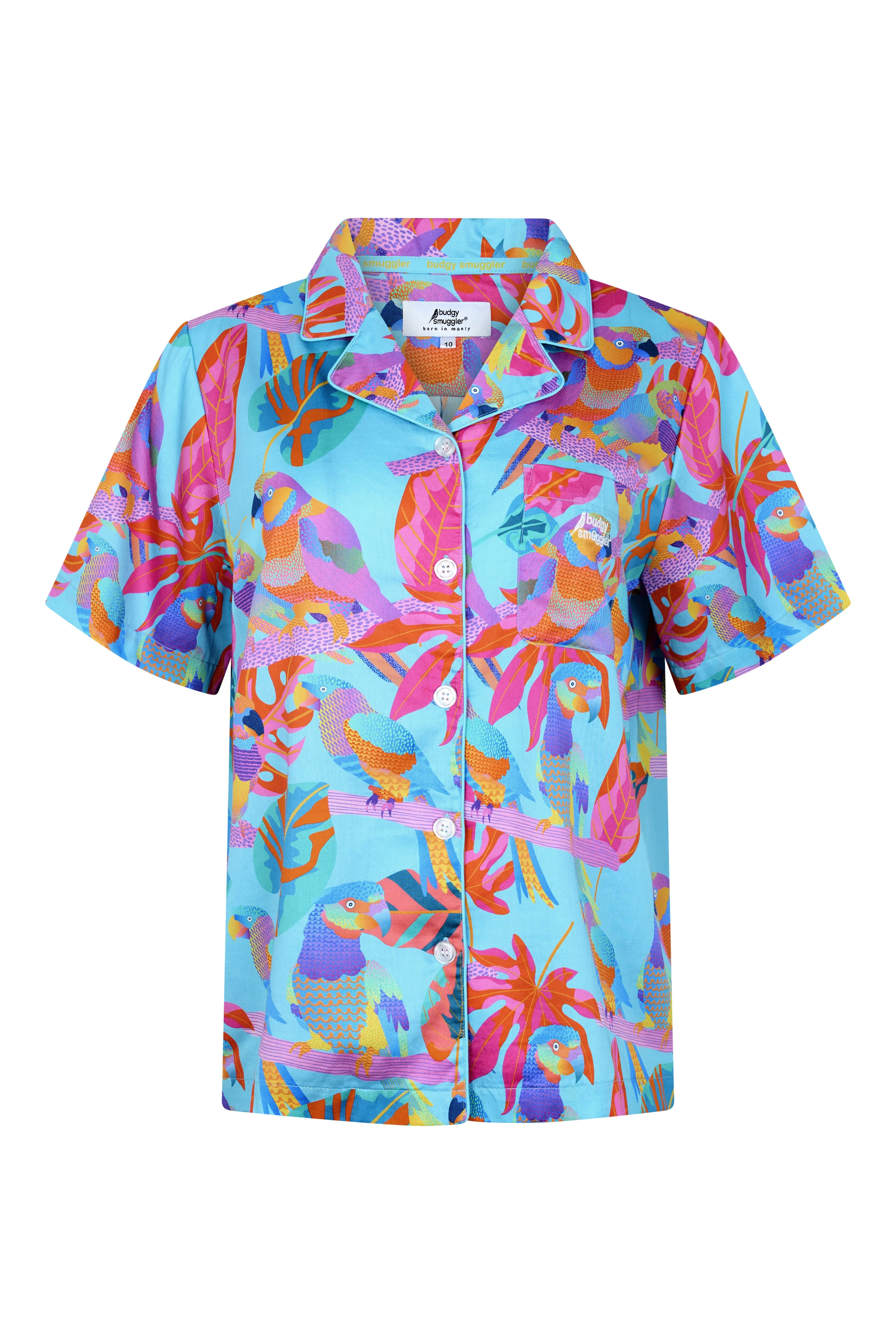 Women's Pyjama Set in Techno Parrots - Image 7